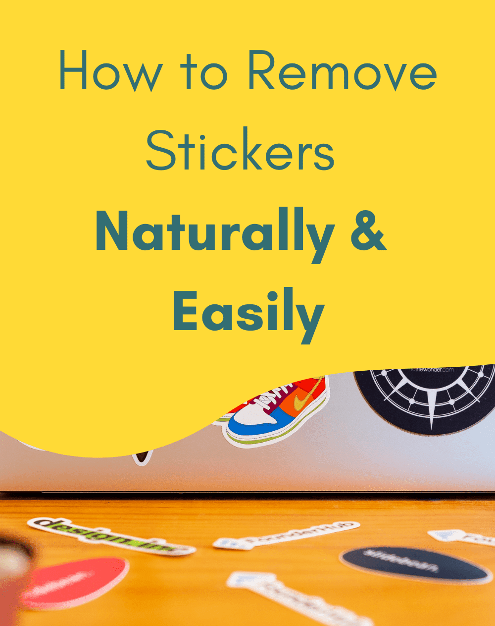 remove stickers from plastic