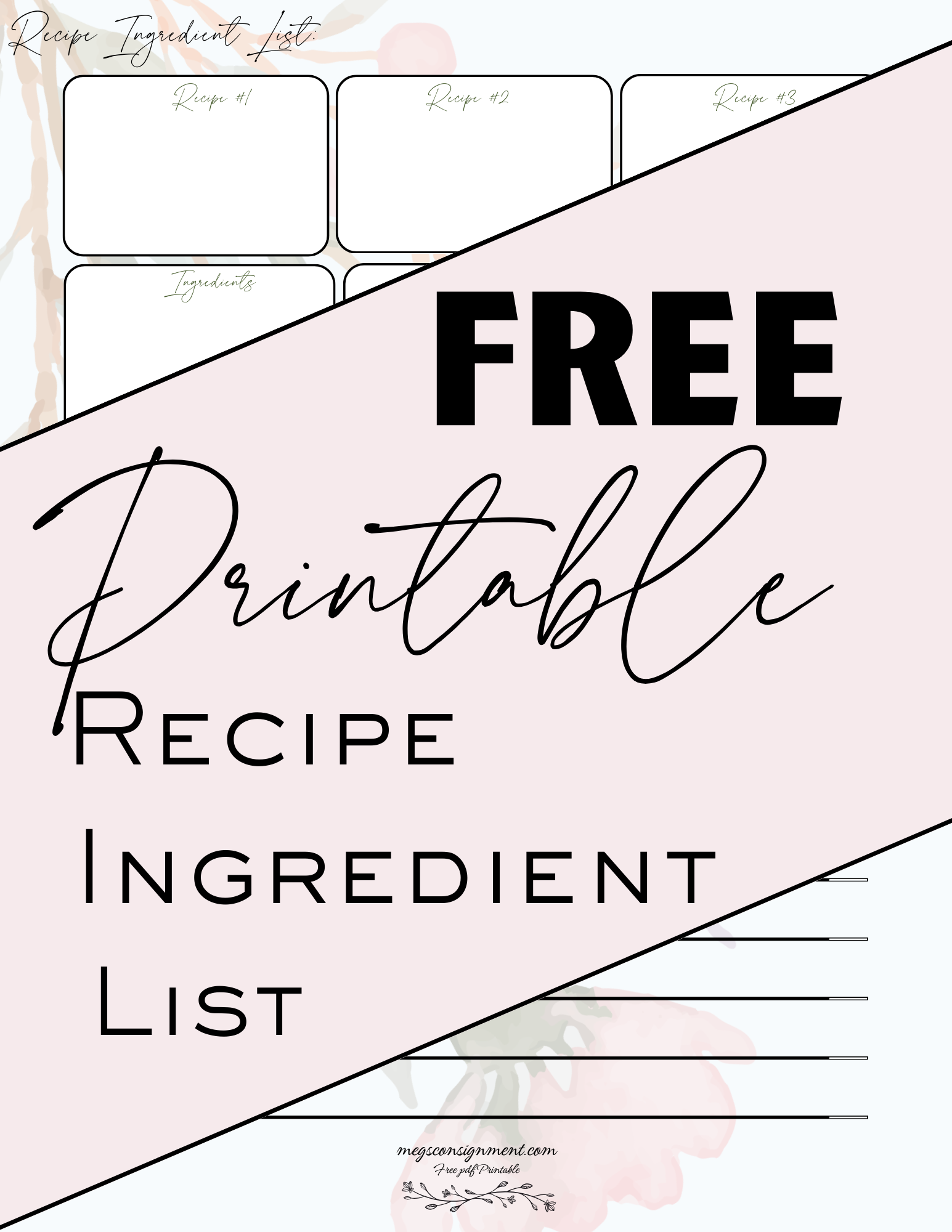recipe ingredient list