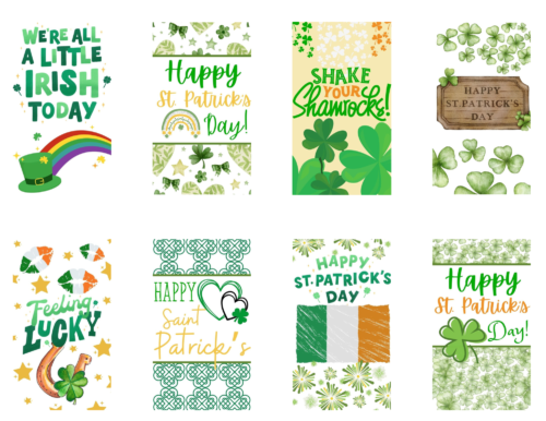 Happy St. Patrick's Day gift tag printable
